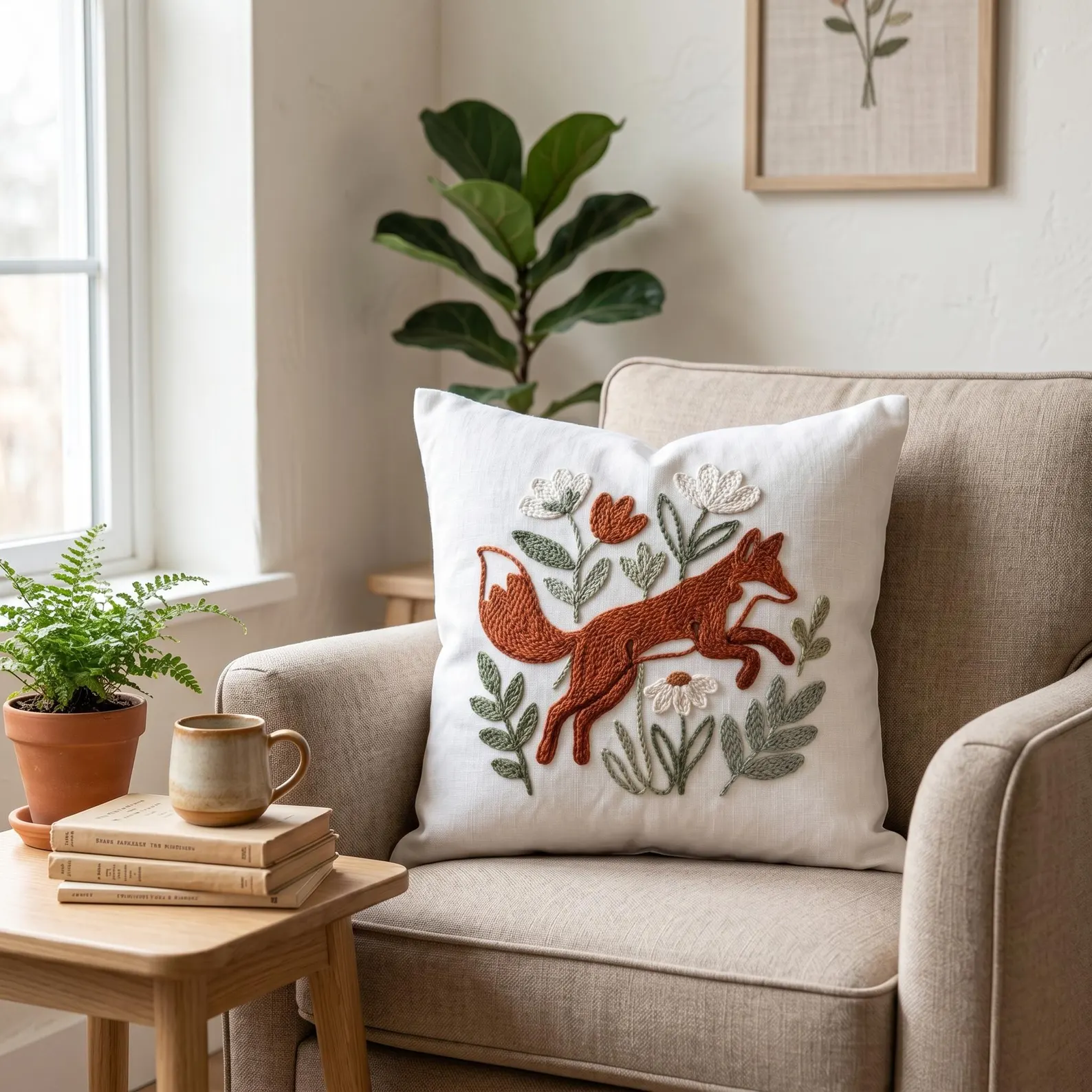 Coussin décoration nature