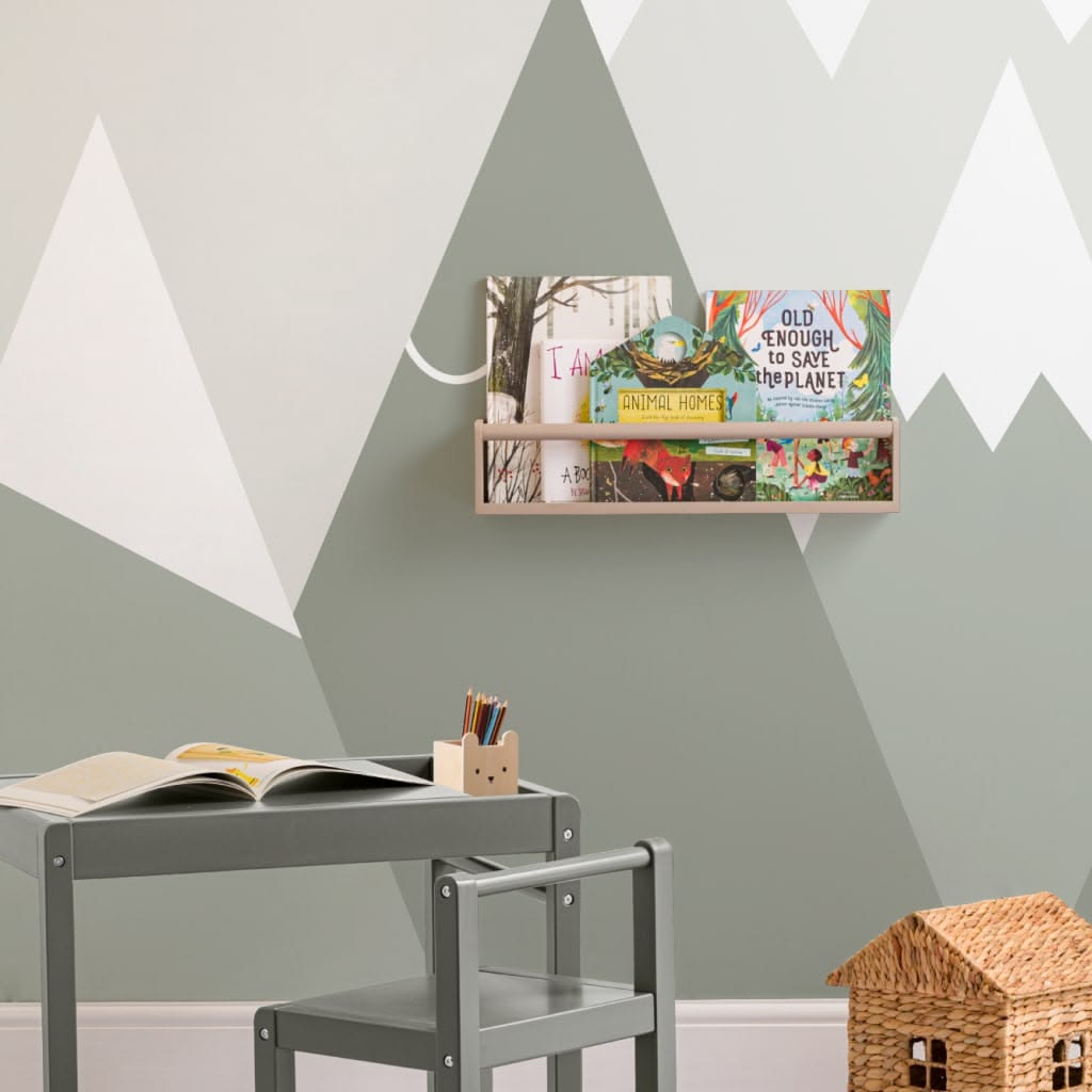 Décoration murale chambre enfant montagne