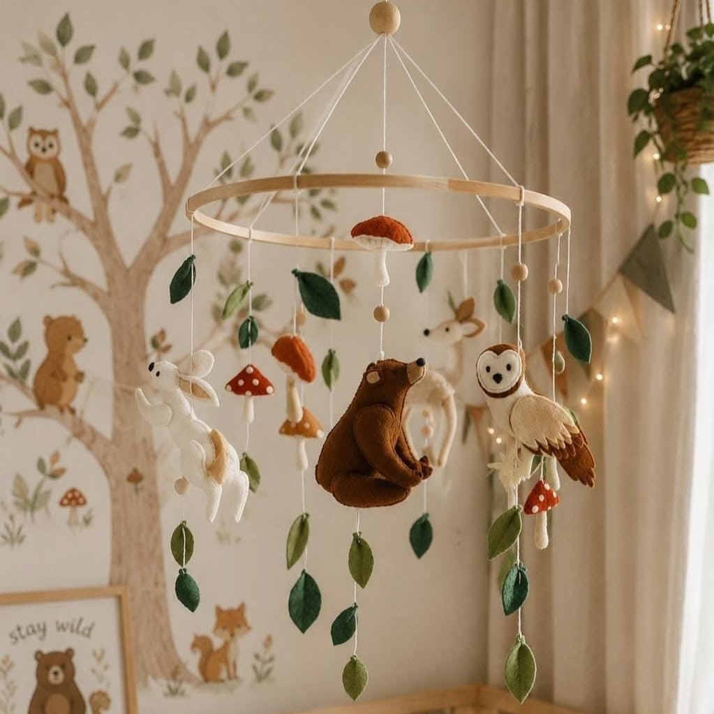 Mobile nature chambre bébé